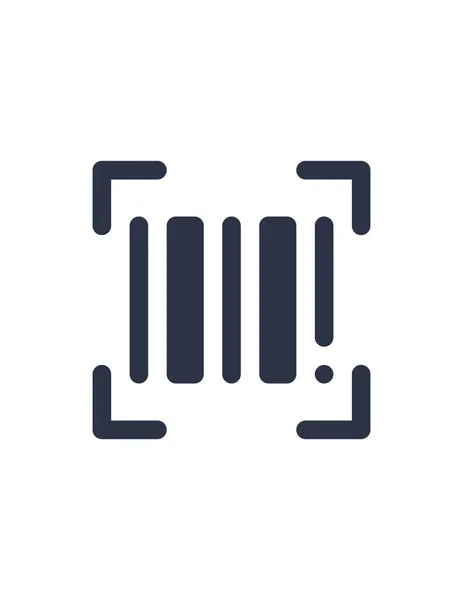 Barkod simgesinin vektör illüstrasyonu