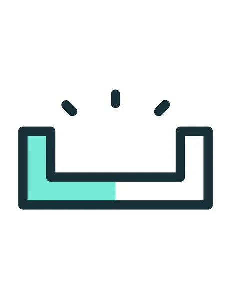 boş, gelen kutusu vektör illüstrasyonu