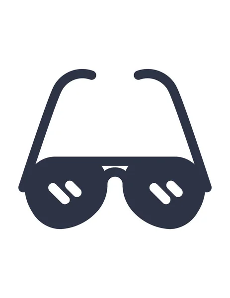 Güneş gözlüğü vektör simgesi. beyaz arkaplanda izole.