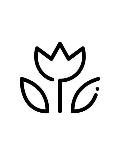 Vector Ilustración Del Icono Flor — Archivo Imágenes Vectoriales