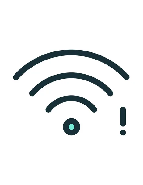 Icono Wifi Ilustración Vectorial Estilo Diseño Plano — Vector de stock