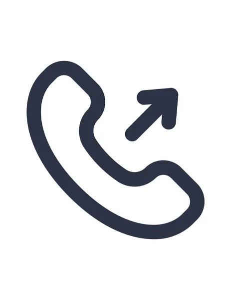 Ikona Rozmowy Telefonicznej Ilustracja Wektora — Wektor stockowy