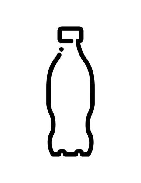 Bottiglia Icona Dell Acqua Sfondo Bianco — Vettoriale Stock