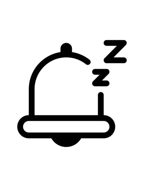 Sleep Line Vector Icon — Stock Vector