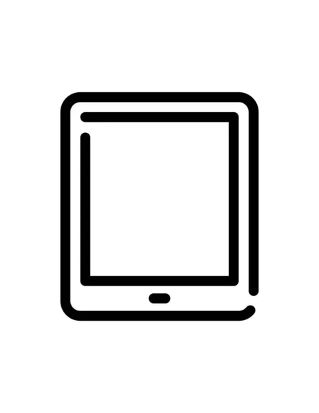 Tablet Bilgisayar Simgesi Vektör Illüstrasyon Grafik Tasarımı — Stok Vektör
