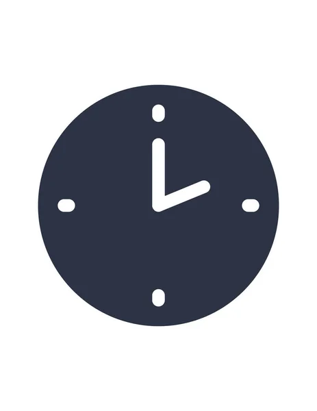 目覚まし時計のベクトル図タイムアイコン — ストックベクタ