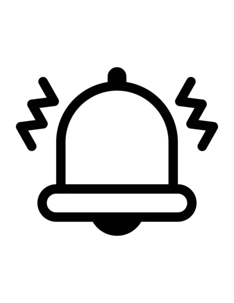 Çan simgesinin vektör illüstrasyonu
