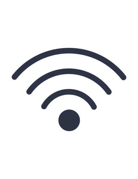 Simple Icono Vectorial Wifi Wifi Internet Señal Red — Archivo Imágenes Vectoriales