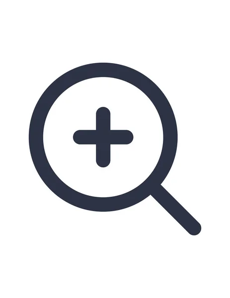 Büyüteç cam vektör simgesi, yakınlaştır