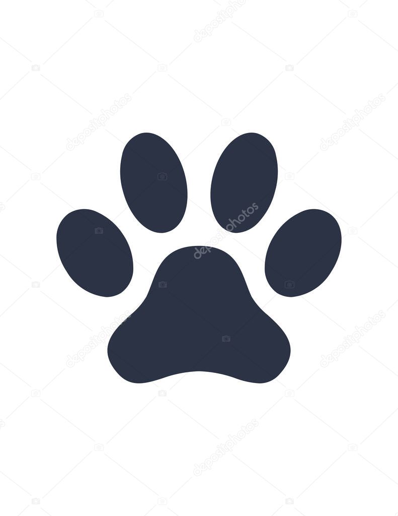 paw print vector icon