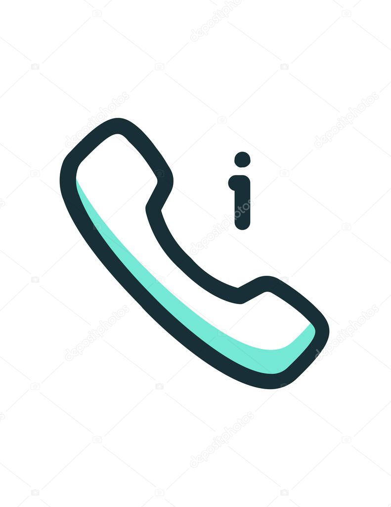 phone call icon, vector illustration