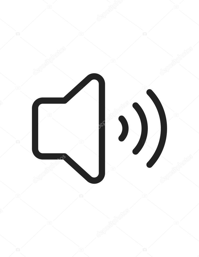 speaker icon, vector illustration