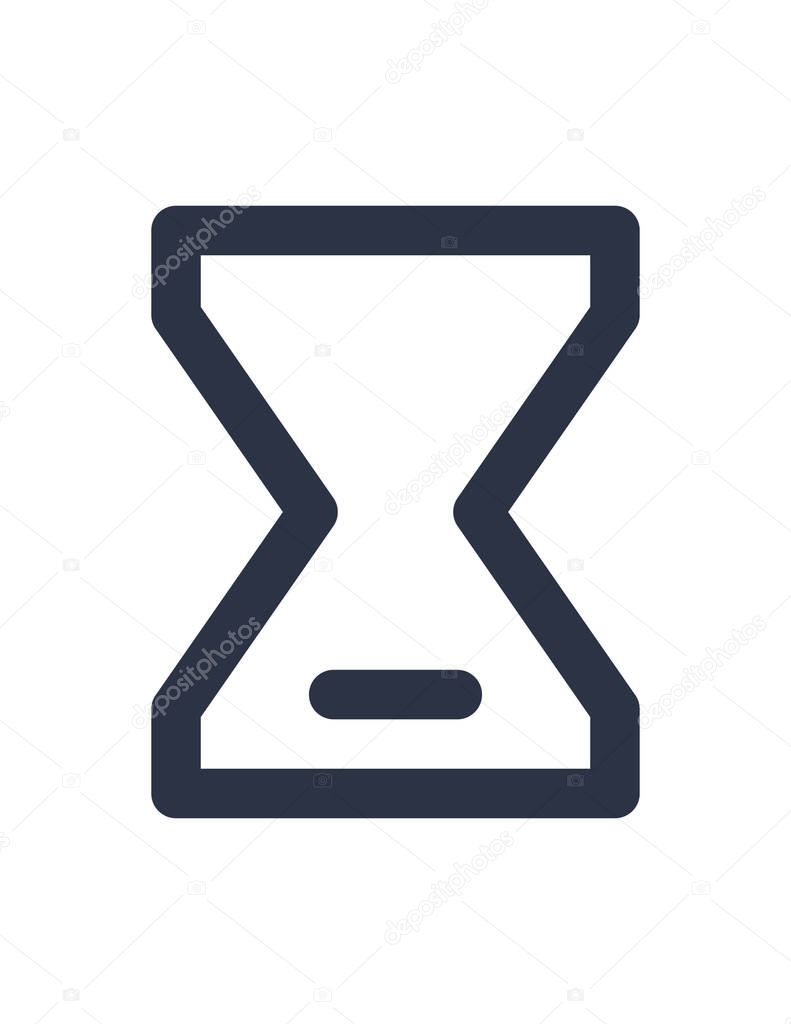 hourglass icon vector illustration