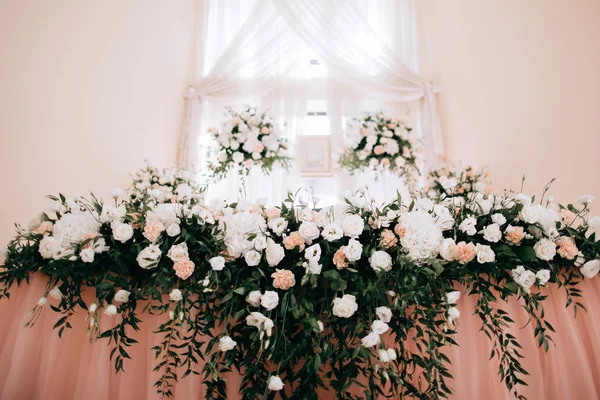 Top View Wedding Bouquets Groom — Stock Photo, Image