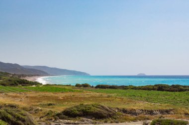 Rodos 'un batı kıyısı.