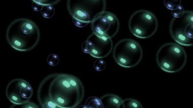 Siyah bir arka plan üzerinde hareketli renkli sabun köpüğü. Bir disko veya gece kulübü psychedelic arka plan