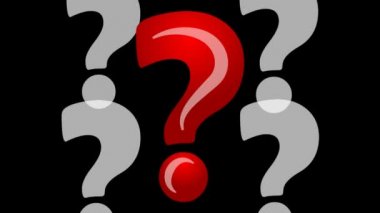 Intro animasyon quiz animasyonlu soru işaretiyle başparmak yukarı simgesi, başparmak simgesi. Eğitim, atölye, eğitim, yumuşak becerileri ders video intro.