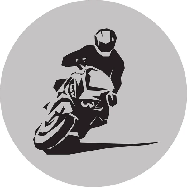 Vector motociclista — Vector de stock