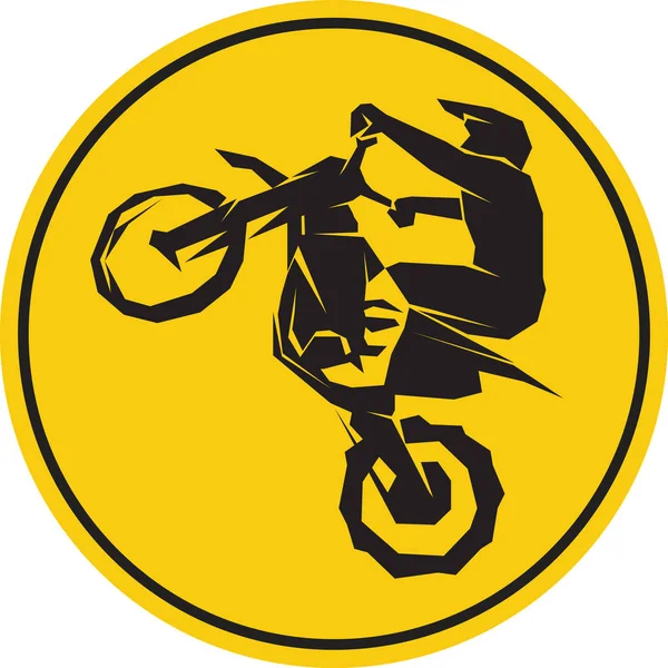 Motocross enduro fondo — Vector de stock