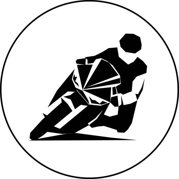 Motorcycle racer vector — Stock Vector