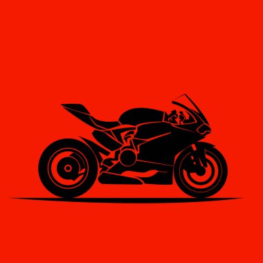 Motosiklet modeli 10 vektör izole simgesine sahip