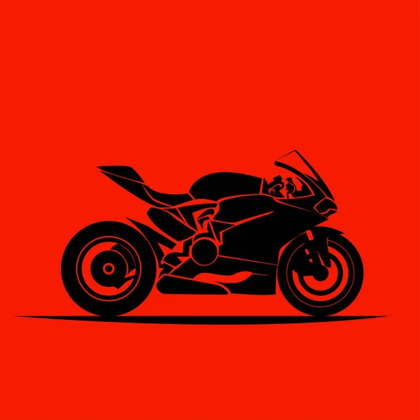 Modelo de motocicleta sportbike eps 10 vector aislado icono — Vector de stock