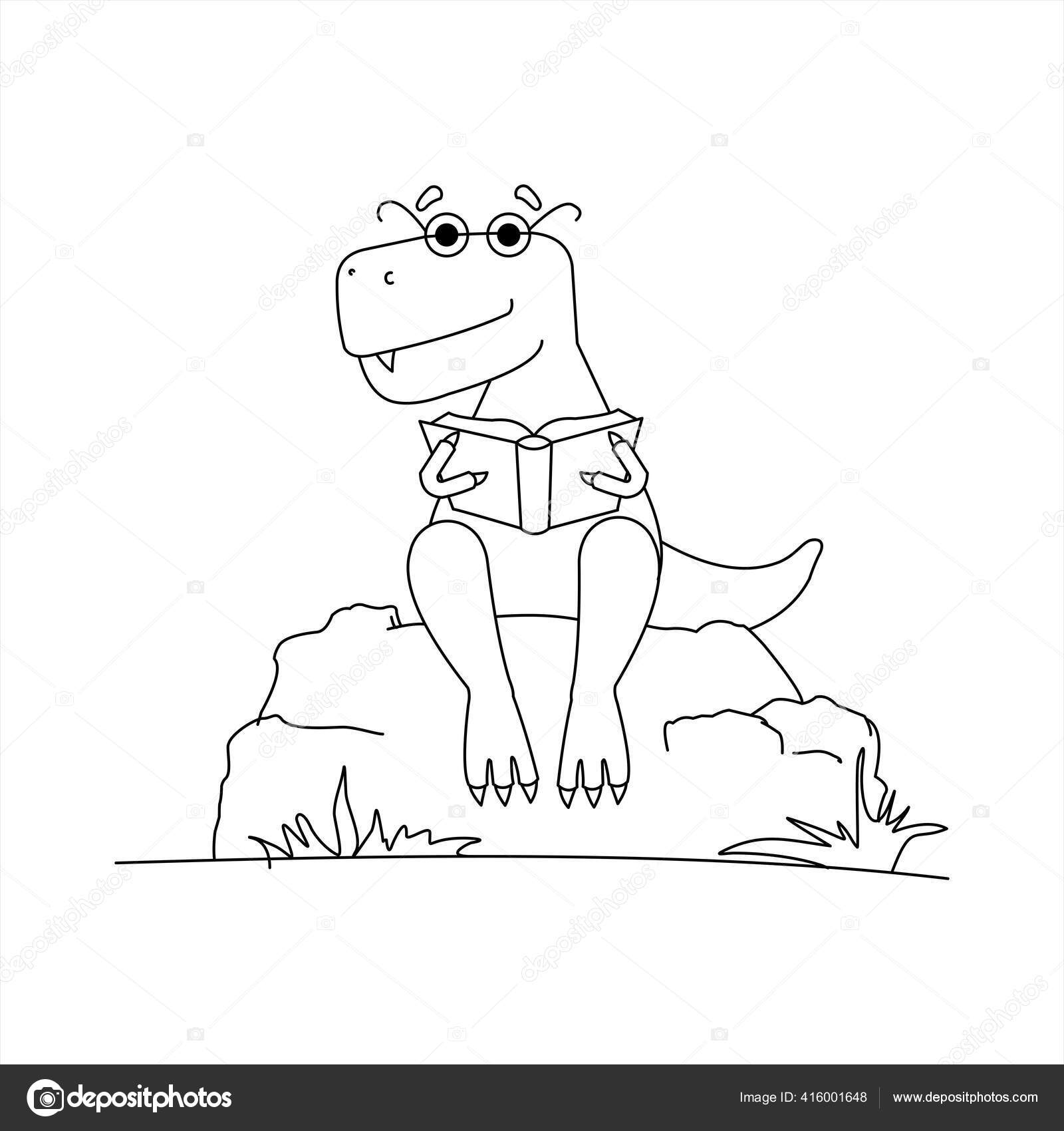 Como DESENHAR um DINOSSAURO T-REX - Como DIBUJAR un DINOSAURIO - How to  DRAW a T REX DINOSAUR 