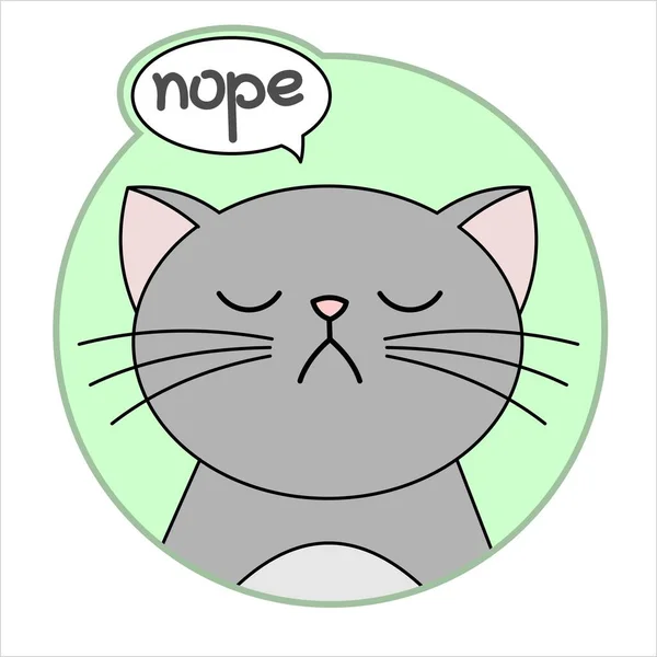 Şirin Yaramaz, Huysuz Kedi, Yuvarlak İkona, Emoji. 