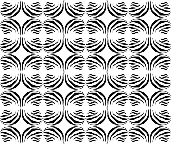 Astratto Seamless Zebra Pattern Modello Geometrico Ornamentale Modello Pelle Animale — Vettoriale Stock