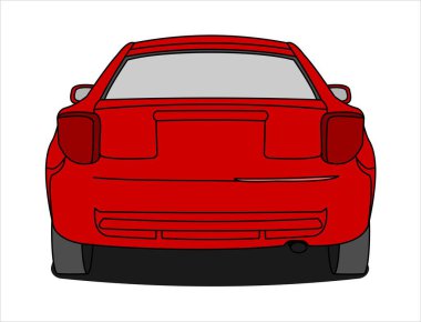 Yolcu vagonu, dikiz aynası. Hızlı araba..