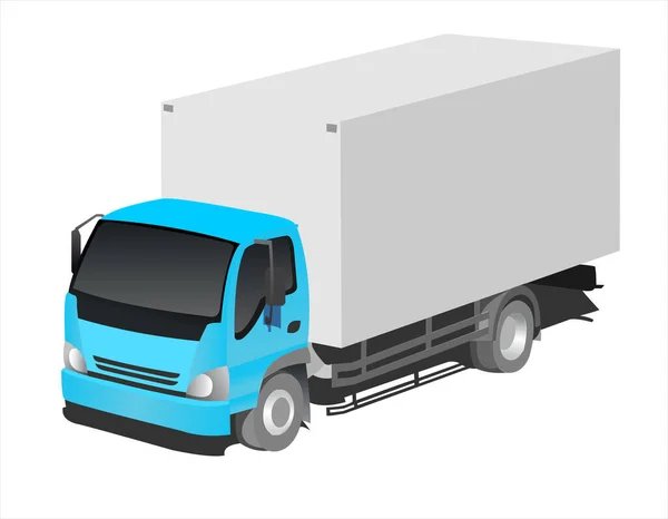 Camion Vue Trois Quarts — Image vectorielle