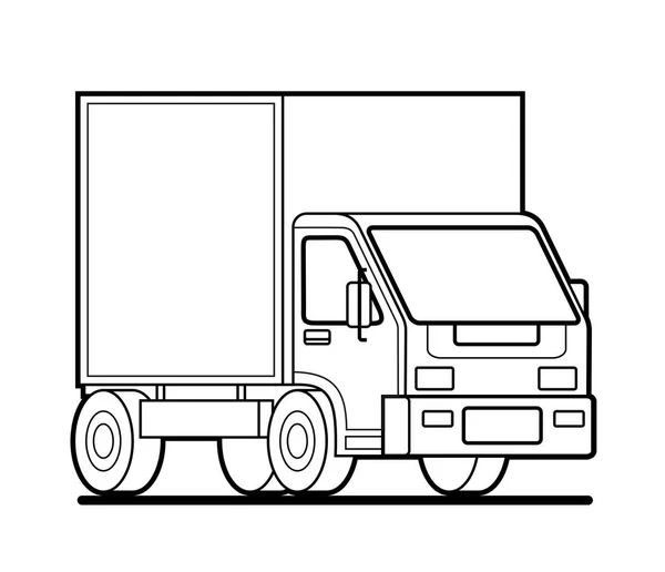 Vektorumriss Lkw Lkw Seitenansicht Weisse Blankoschablone Lkw Fur Werbung Fur Vektorgrafik Lizenzfreie Grafiken C Antonina85 416539352 Depositphotos