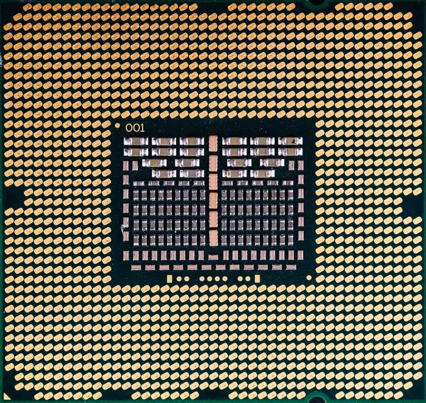 Cpu Processor Chip Computer Texture Close — Stock Photo, Image