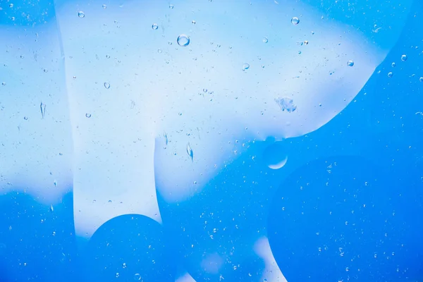 ฟองน าฟองแมโครพ นหล งนามธรรมไหลของเหลวส Aqua ขาว — ภาพถ่ายสต็อก