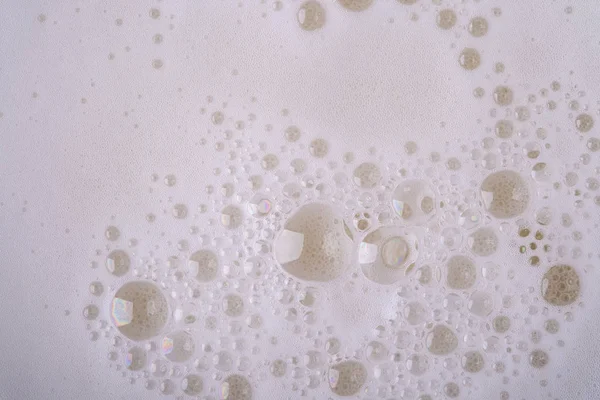 新鲜冷饮饮料 Kvass 泡沫气泡宏观纹理 — 图库照片