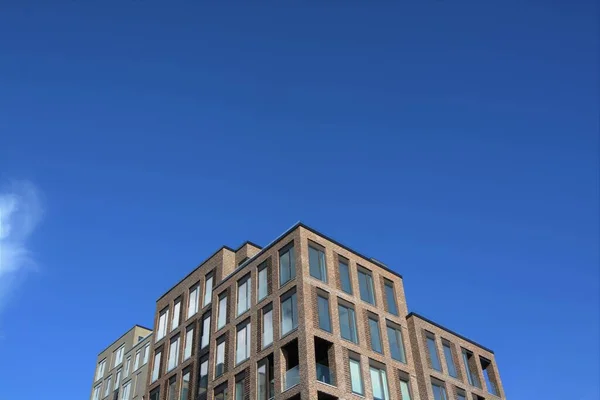 Vejle, Danimarka - 2020 Vejle 'de limana yakın inanılmaz bir daire. Vejle Havn.