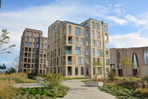 Vejle, Danimarka - 2020: Vejle Havn 'da muhteşem daireler.