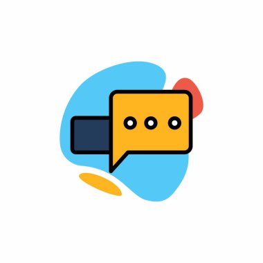 Renkli iş ikonları/simgeleri. Çizgi grafik, sulu renk.