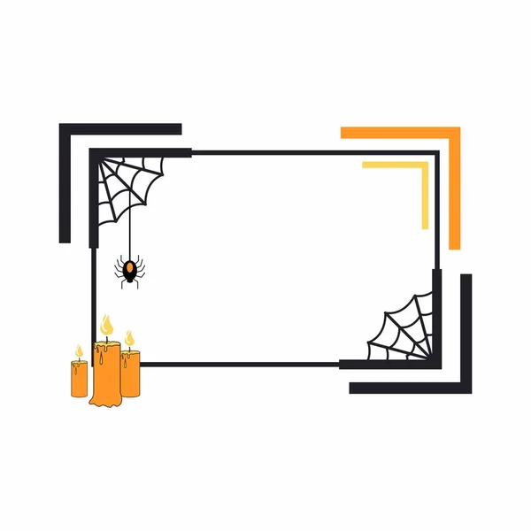 Vector frame for the holiday of Halloween. Text greetings, web site design, sale of goods.