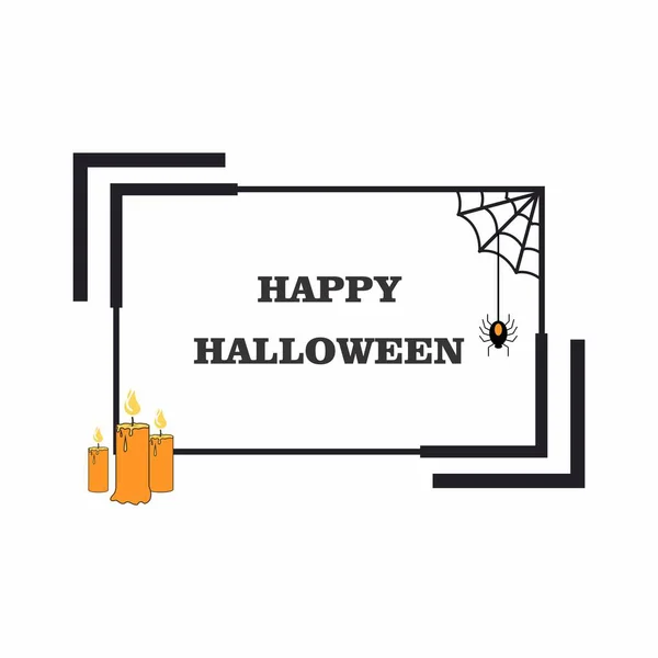 Vector frame for the holiday of Halloween. Text greetings, web site design, sale of goods.