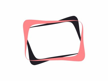 Vektör şerit afiş. Çerçeve metin, tasarım öğesi için.