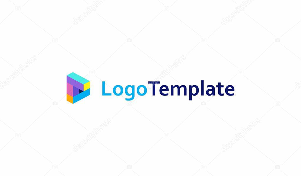 Template music logo. Simple flat style. Universal logo