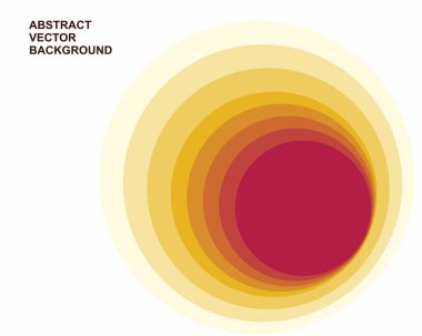Soyut afiş derinliği taklit bir daire ile. İş afiş