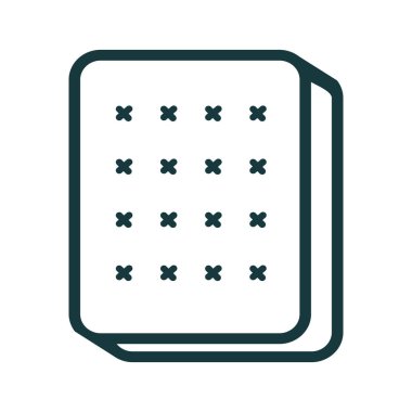 Yatak, vektör eps8 doğrusal simgesi