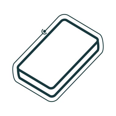 Koruma doğrusal basit izometrik simgesi, vektör çizim için büyük deniz hayvanı kabuğu