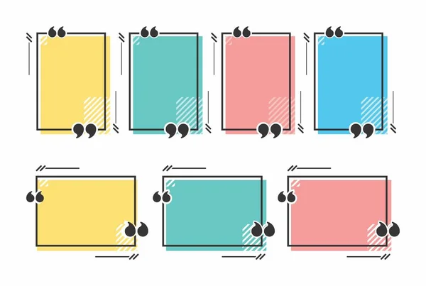 Vektör teklif formları şablon / ayarla. Parlak renkli arka planlar. Boş renkli konuşma çerçeveler. İş şablon metin bilgileri ve baskı tasarımı için.