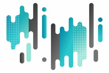 Renkli çeşitli yuvarlak şekillerden oluşan modern biçim soyutlaması.