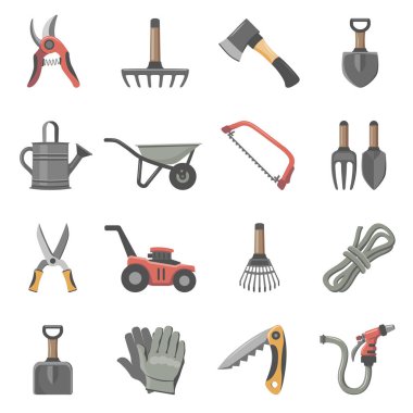 Bahçe aletleri Icon set