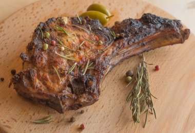 kızarmış biftek pirzola, Barbekü eti, ızgara domuz 