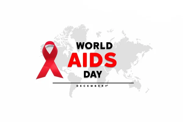 Beyaz kağıtta kırmızı AIDS farkındalık kurdelesi. Dünya Gündüz ve Sağlık ve Tıp Konseptine Yardım Ediyor